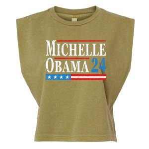 Political Democrat Michelle Obama 2024 Presidential Election Garment-Dyed Women's Muscle Tee