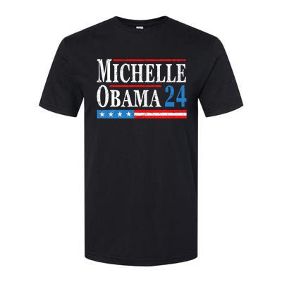 Political Democrat Michelle Obama 2024 Presidential Election Softstyle CVC T-Shirt