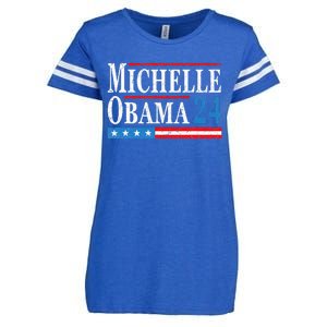 Political Democrat Michelle Obama 2024 Presidential Election Enza Ladies Jersey Football T-Shirt