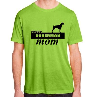 Proud Doberman Mom I Love My Dog Adult ChromaSoft Performance T-Shirt