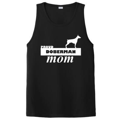 Proud Doberman Mom I Love My Dog PosiCharge Competitor Tank