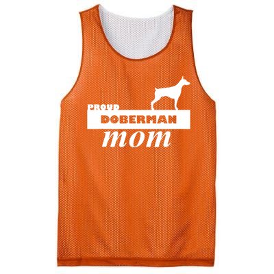 Proud Doberman Mom I Love My Dog Mesh Reversible Basketball Jersey Tank