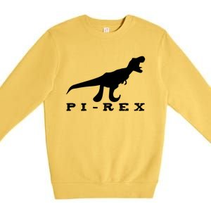 Pi Dinosaur Math 3 14 Number Symbol Math Teacher Gift Premium Crewneck Sweatshirt