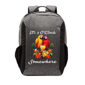 Parrots Drinking Margarita Its 5 Oclock Somewhere Funny Vector Backpack