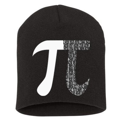 Pi Digits Mathematics Symbol Funny Math Nerd Pi Day Short Acrylic Beanie