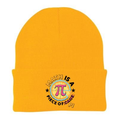 Pi Day Math Is A Piece Of Pi 3 14 Pie Slices Knit Cap Winter Beanie