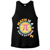 Pi Day Math Is A Piece Of Pi 3 14 Pie Slices Ladies PosiCharge Tri-Blend Wicking Tank