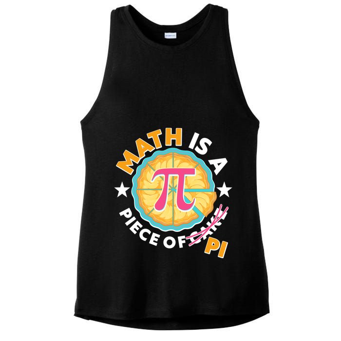 Pi Day Math Is A Piece Of Pi 3 14 Pie Slices Ladies PosiCharge Tri-Blend Wicking Tank