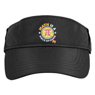 Pi Day Math Is A Piece Of Pi 3 14 Pie Slices Adult Drive Performance Visor