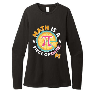 Pi Day Math Is A Piece Of Pi 3 14 Pie Slices Womens CVC Long Sleeve Shirt