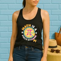 Pi Day Math Is A Piece Of Pi 3 14 Pie Slices Womens Tank Top