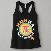 Pi Day Math Is A Piece Of Pi 3 14 Pie Slices Womens Tank Top