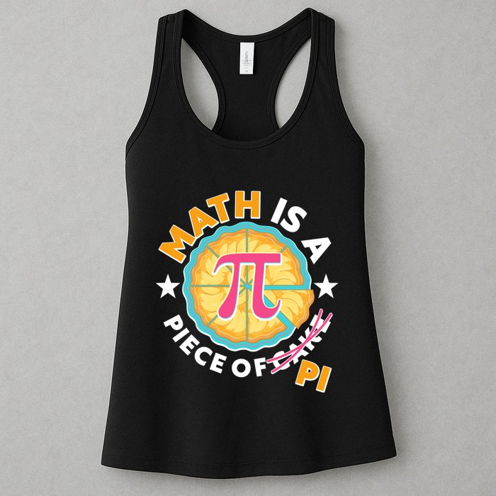 Pi Day Math Is A Piece Of Pi 3 14 Pie Slices Womens Tank Top