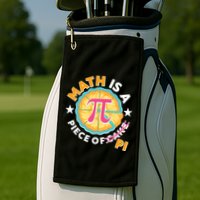 Pi Day Math Is A Piece Of Pi 3 14 Pie Slices Golf Towel