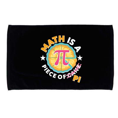 Pi Day Math Is A Piece Of Pi 3 14 Pie Slices Microfiber Hand Towel