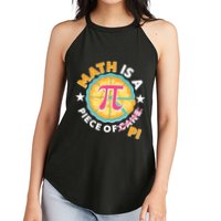 Pi Day Math Is A Piece Of Pi 3 14 Pie Slices Women's Perfect Tri Rocker Tank