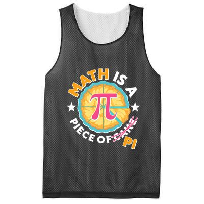 Pi Day Math Is A Piece Of Pi 3 14 Pie Slices Mesh Reversible Basketball Jersey Tank