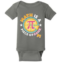 Pi Day Math Is A Piece Of Pi 3 14 Pie Slices Baby Bodysuit