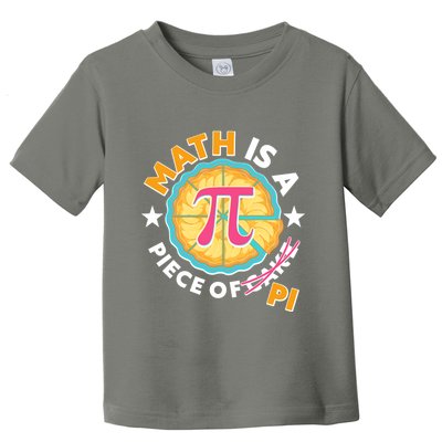 Pi Day Math Is A Piece Of Pi 3 14 Pie Slices Toddler T-Shirt