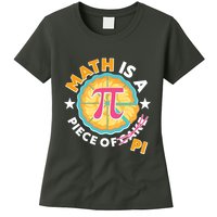 Pi Day Math Is A Piece Of Pi 3 14 Pie Slices Womens T-Shirt