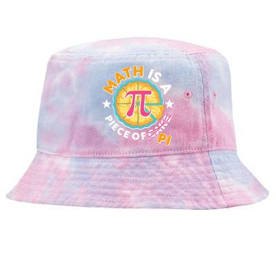 Pi Day Math Is A Piece Of Pi 3 14 Pie Slices Tie-Dyed Bucket Hat