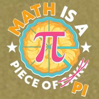 Pi Day Math Is A Piece Of Pi 3 14 Pie Slices Garment-Dyed Women's Muscle Tee