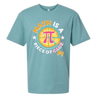 Pi Day Math Is A Piece Of Pi 3 14 Pie Slices Sueded Cloud Jersey T-Shirt