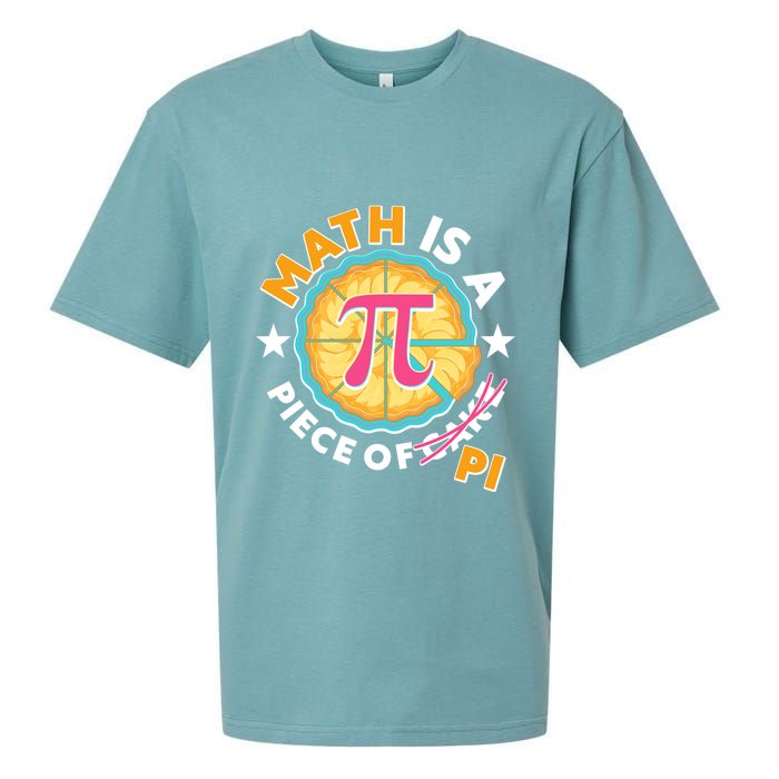 Pi Day Math Is A Piece Of Pi 3 14 Pie Slices Sueded Cloud Jersey T-Shirt