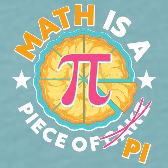 Pi Day Math Is A Piece Of Pi 3 14 Pie Slices Sueded Cloud Jersey T-Shirt