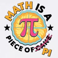 Pi Day Math Is A Piece Of Pi 3 14 Pie Slices Garment-Dyed Sweatshirt