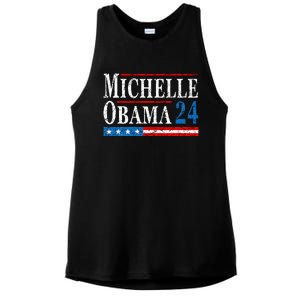 Political Democrat Michelle Obama 2024 Presidential Election Ladies PosiCharge Tri-Blend Wicking Tank