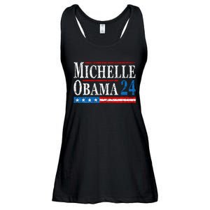 Political Democrat Michelle Obama 2024 Presidential Election Ladies Essential Flowy Tank