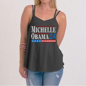 Political Democrat Michelle Obama 2024 Presidential Election Women's Strappy Tank