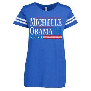 Political Democrat Michelle Obama 2024 Presidential Election Enza Ladies Jersey Football T-Shirt