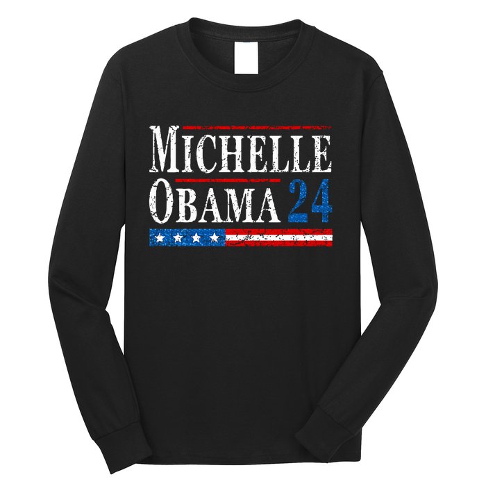 Political Democrat Michelle Obama 2024 Presidential Election Long Sleeve Shirt