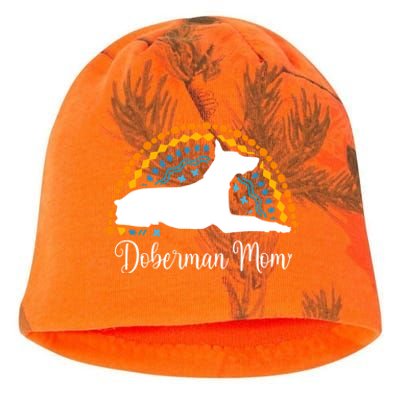 Pinscher Dober Mom Meaningful Gift Pinscher Dober Dog Gift Kati - Camo Knit Beanie