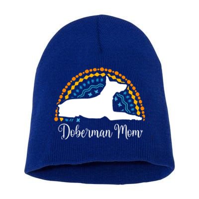 Pinscher Dober Mom Meaningful Gift Pinscher Dober Dog Gift Short Acrylic Beanie