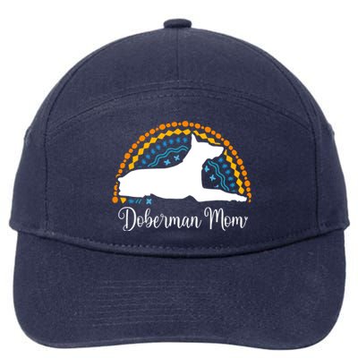 Pinscher Dober Mom Meaningful Gift Pinscher Dober Dog Gift 7-Panel Snapback Hat