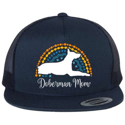 Pinscher Dober Mom Meaningful Gift Pinscher Dober Dog Gift Flat Bill Trucker Hat