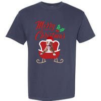 Pitbull Dog Merry Christmas Design For The Holiday Season! Garment-Dyed Heavyweight T-Shirt