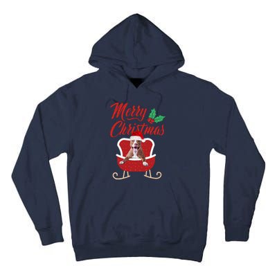 Pitbull Dog Merry Christmas Design For The Holiday Season! Tall Hoodie