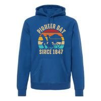 Pioneer Day Mormon Costume Utah Pioneer History Gift Premium Hoodie