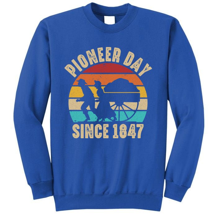 Pioneer Day Mormon Costume Utah Pioneer History Gift Tall Sweatshirt