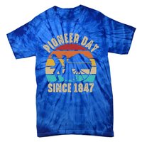 Pioneer Day Mormon Costume Utah Pioneer History Gift Tie-Dye T-Shirt