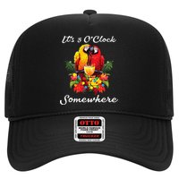 Parrots Drinking Margarita Its 5 Oclock Somewhere Funny Hat