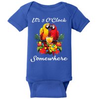 Parrots Drinking Margarita Its 5 Oclock Somewhere Funny Baby Bodysuit
