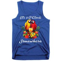 Parrots Drinking Margarita Its 5 Oclock Somewhere Funny Tank Top