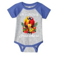 Parrots Drinking Margarita Its 5 Oclock Somewhere Funny Infant Baby Jersey Bodysuit