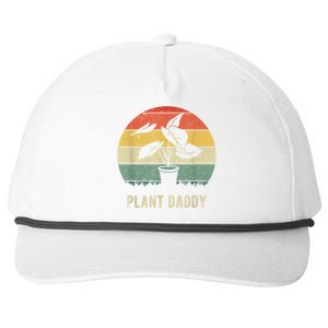 Plant Daddy Nature Botanical Gardener Plant Dad Gardening Snapback Five-Panel Rope Hat