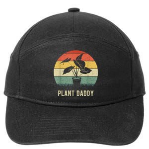 Plant Daddy Nature Botanical Gardener Plant Dad Gardening 7-Panel Snapback Hat